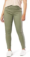 Levi Strauss Signature Gold Women's Totally Shaping Pull-on Skinny Jeans (Available in Plus Size), Deep Lichen Green, 4 Medium