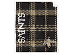NFL Team Classic Plaid Throw - New Orleans Saints