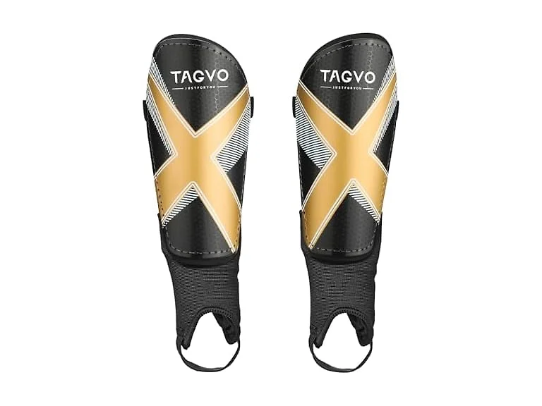 Soccer Shin Guards for Kids Youth Adults, Protective Soccer Equipment for Boys Girls Men (Open Box)