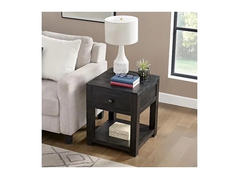 Alaterre Durham Side Table Dark Brown