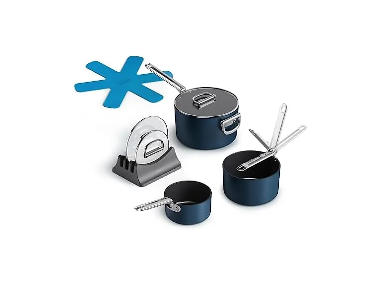 Joseph Space 6-Piece Nonstick Sauce Pan Set 