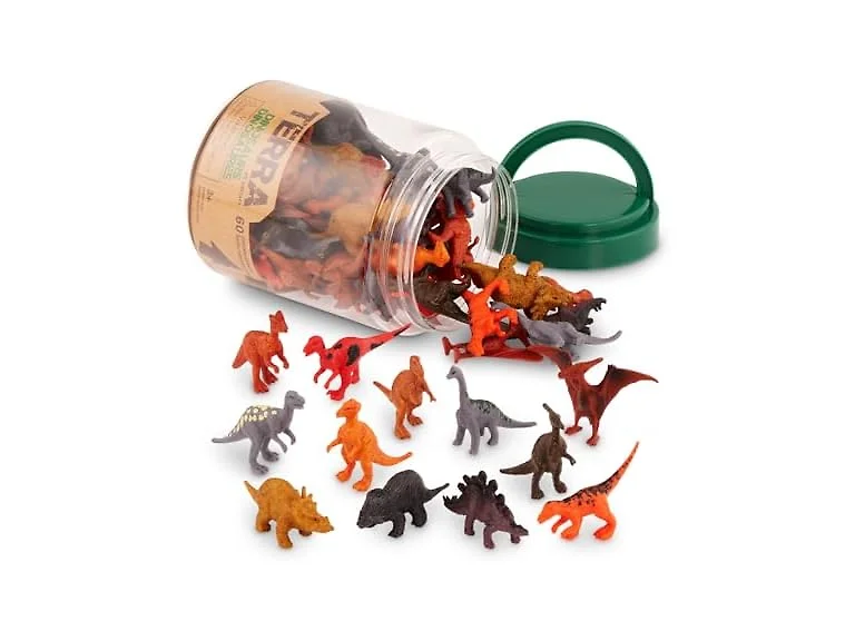 Terra by Battat – 60 Pieces Dinosaur Figures Assorted