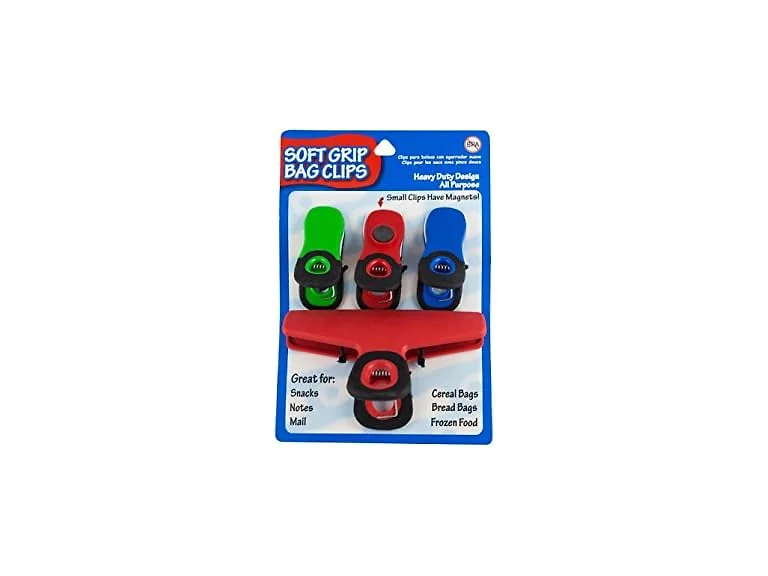 Jacent Softgrip Bag Clips 4ct, 4 CT