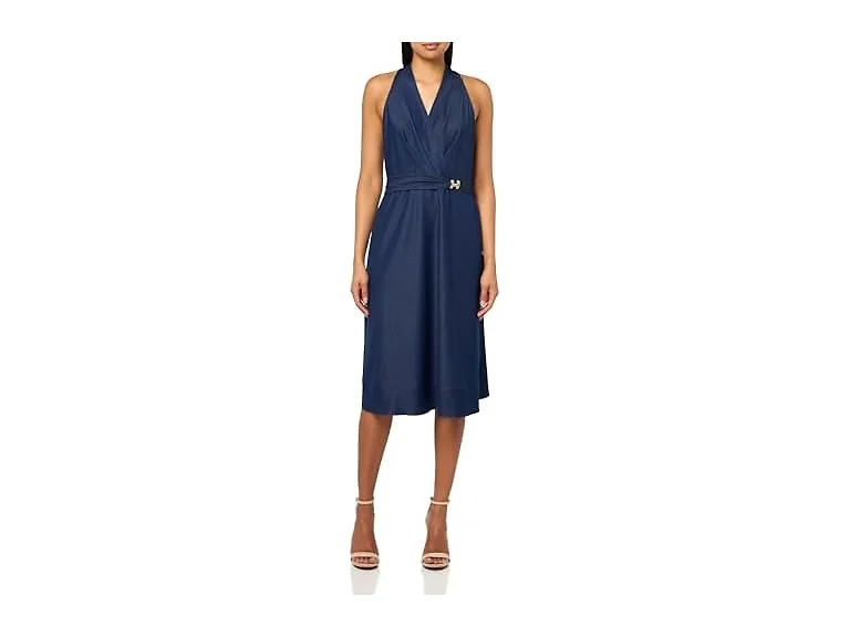 HALSTON H Women's Sportswear Dress, Dark