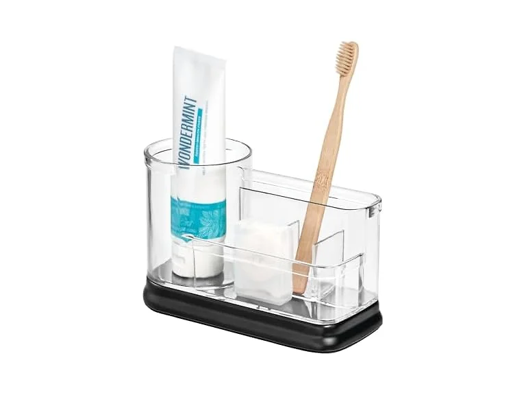 iDesign Divided Vanity Organizer, Clear/Matte