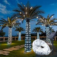 Honche Solar Rope Light 33FT 100L IP65 Weatherproof Outdoor LED Copper Fairy String Tube Lights for Party Garden Porch Yard Home Wedding Vacation Daily Holiday Decoration Lighting