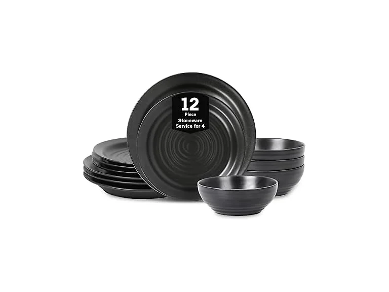 Stone Lain Orbit 12-Piece Dinnerware Stoneware Set