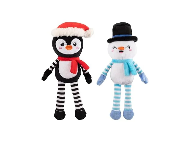 Fringe Studio Pet Toy, Ultimate CHILLERS Plush Dog Toy 2Pc