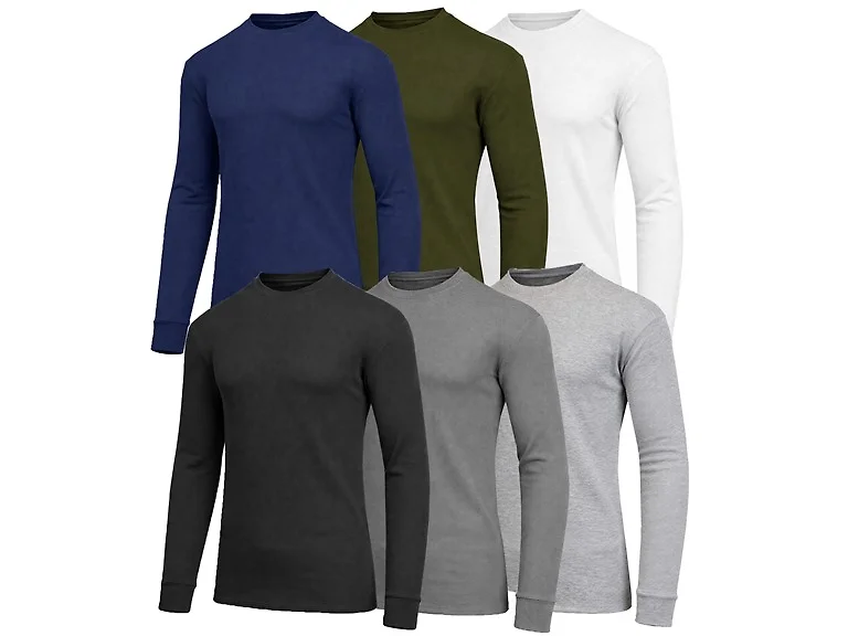 3Pk Mens L/S Crew Neck Thermal Shirt