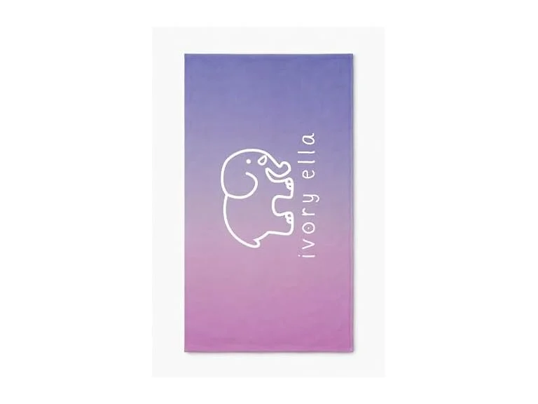 Ivory Ella, Beach Towel, Sunset Ombre