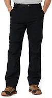 Amazon Basics Men's Relaxed Fit Canvas Double Front Utility Workwear Pants, Black, 38W x 30L
