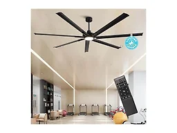 Parrot Uncle F8001BK-PU 84 Inch 84" Ceiling Fans with 