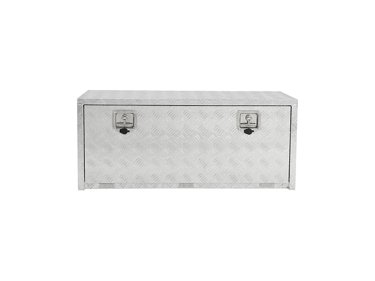 MOVECOM Heavy Duty Aluminum Underbody Tool Box Silver