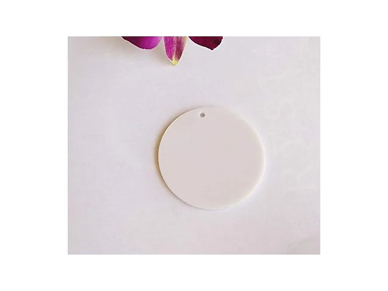 ACFENG Laser 15PCS White Acrylic Blanks Laser Cut 