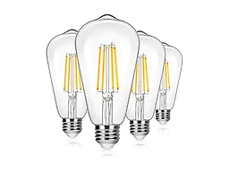 Brightever B089NVC7G6 ST64 LED Edison Bulb 4-Pack