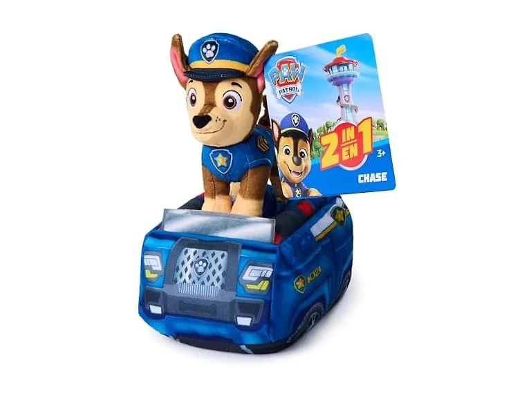 Paw Patrol Paw Patrol Chase 2-in-1 Vehicle Plush, 6
