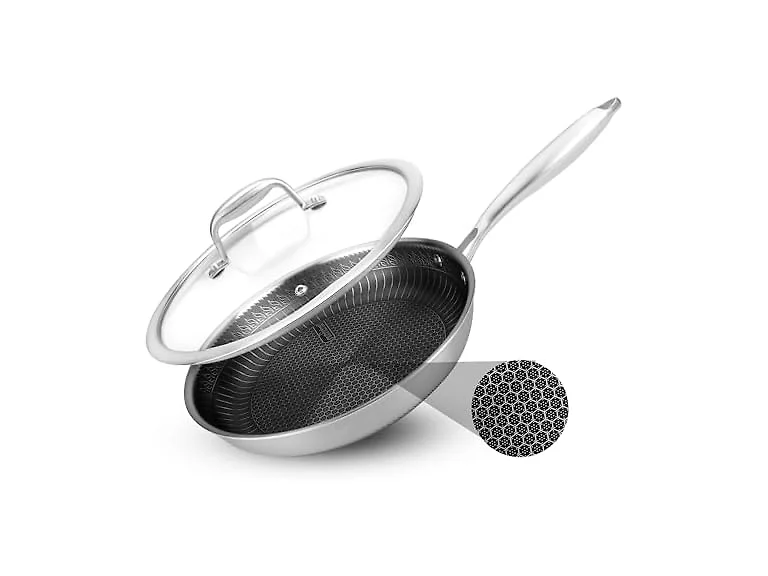 NutriChef 10" Stainless Steel Frying Pan 