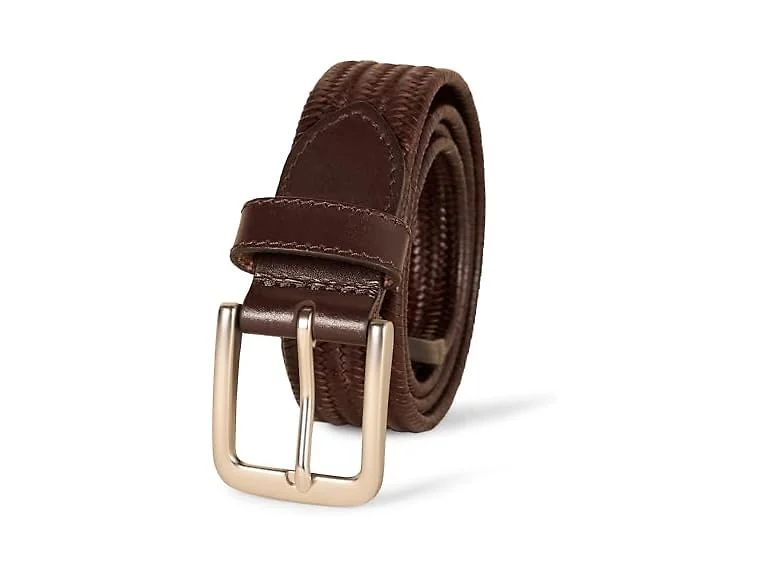 Amazon Essentials Men Tubular Stretch Weave Belt