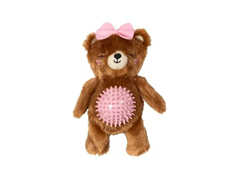Fringe Studio Plush Squeaky Dog Toy with Spiky TPR Ball