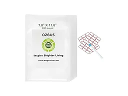 AZEUS Vacuum Sealer Bag Roll Set, 11 inch wide × 16.4 Feet Long (6 Rolls) Food Saver Rolls with Marker & Labels, BPA-Free Heavy-Duty Embossed Vacuum Seal Bags for All Vacuum Sealer Machines