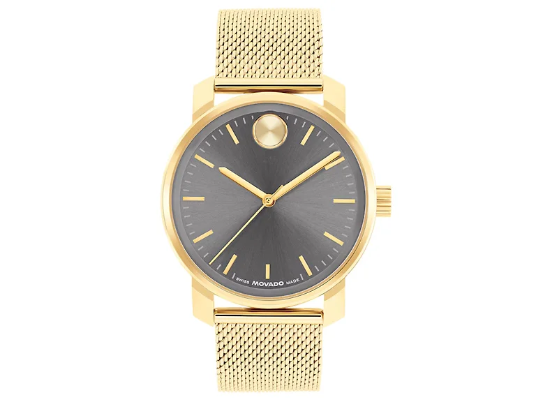 Movado Men's Bold Analog Gunmetal Dial Watch