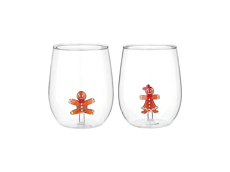 Slant Party Supplies Stemless Wine Glass