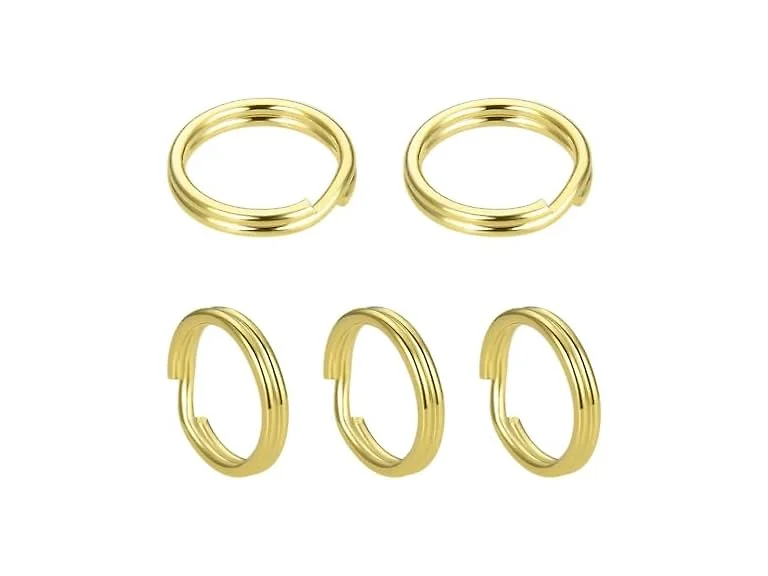 50pcs Adabele Real Gold Sterling Silver 7mm