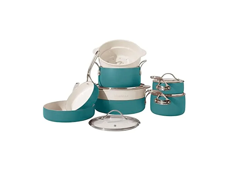 Bloomhouse 12Pc Ceramic Cookware Set