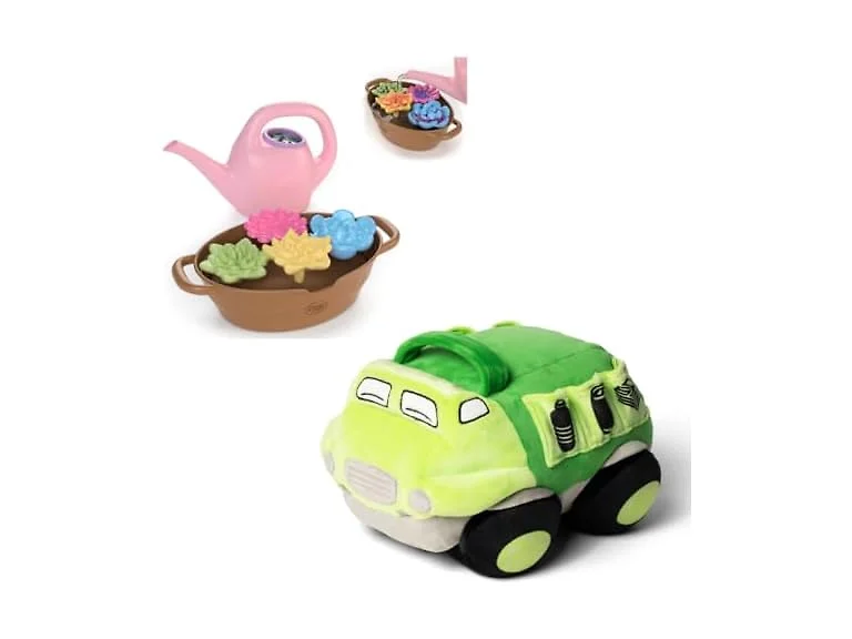 Green Toys Recycle Truck Plush Rainbow Bundle