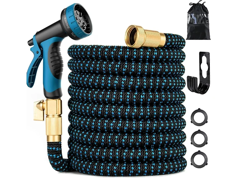 Expandable Garden Hose w/ Spray Nozzle- Choose Size