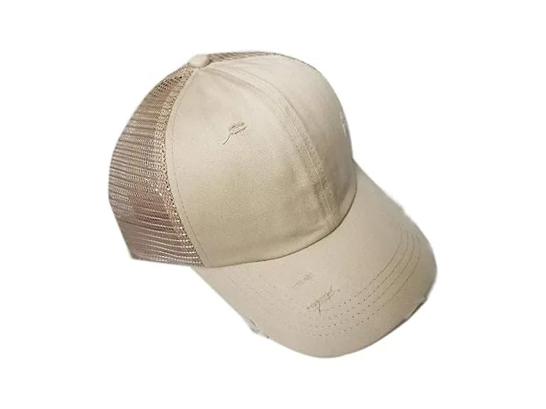 Bocianelli Women (OS) Criss Cross Ponycap B-beige