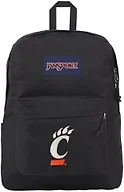 JanSport NCAA Officially Licensed Backpack, Cincinnati Bearcats, Superbreak Plus with Padded 15'' Laptop Sleeve, Spacious Computer Bag for Men & Women, Durable Daypack with Bottle Pocket, Black
