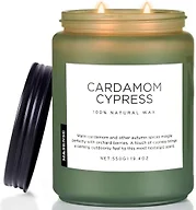 M&Sense Cardamom Cypress Scented Candle Winter Forest Aroma Home Holiday