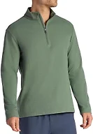 Gaiam Men’s Reform Long Sleeve Quarter-Zip, Standard Fit, Stretch Midweight Material, Duck Green, X-Large