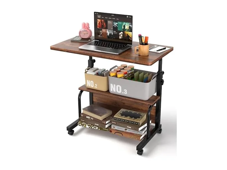 QZMDSM 32in Rolling Desk on Wheels