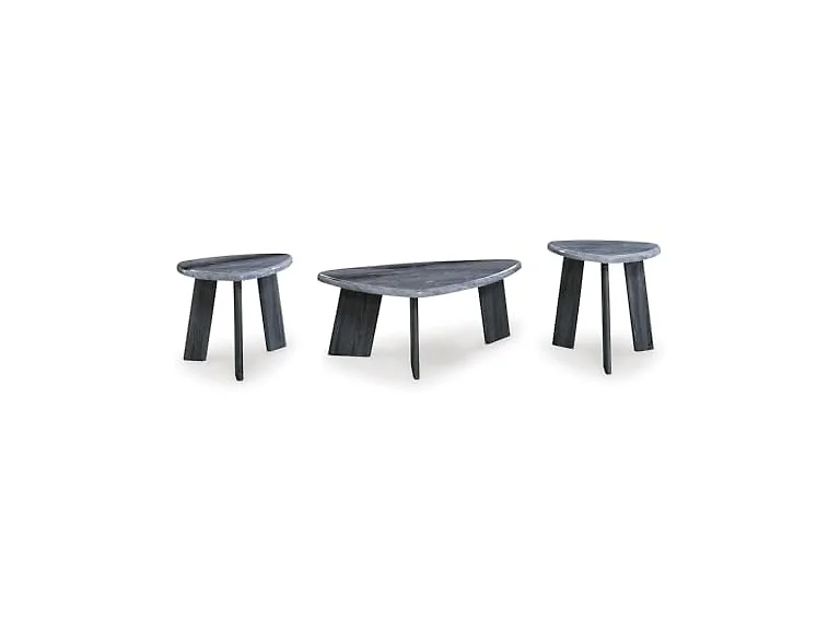Ashley Bluebond Table Set 3pc Gray