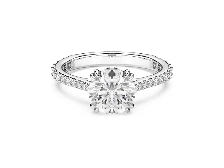 Swarovski Stilla Cocktail Ring, Round (Size 50)