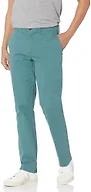 Amazon Essentials Men's Slim-Fit All-Day Stretch Casual Chino Pant, Dark Green, 35W x 34L