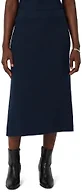 Amazon Essentials Women's Mid-Rise Midi Sweater Skirt (Top Sold Separately), Navy, Large