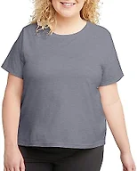Hanes Originals Women’s T-Shirt with Curved Hem, Tri-Blend Classic-Fit Tee