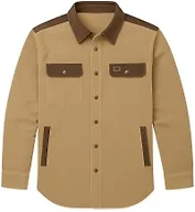 Field & Stream Men's Tungsten Corduroy Shirt Jacket, Khaki, Large