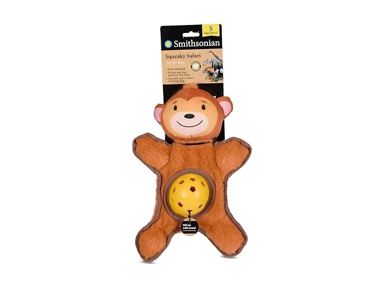 Smithsonian Squeaky Safari Dog Toy