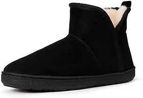 Amazon Essentials Men's Sherpa Clog Slippers, Black, 13
