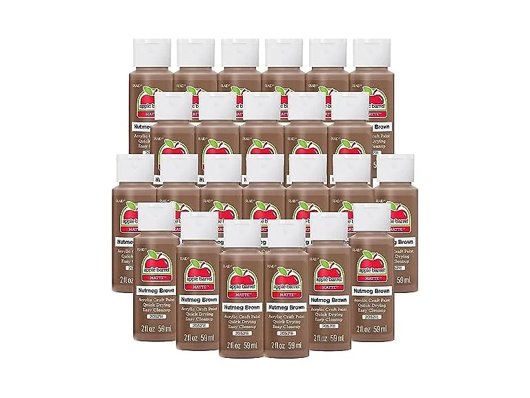 Apple Barrel Acrylic Paint Nutmeg Brown 24Pk