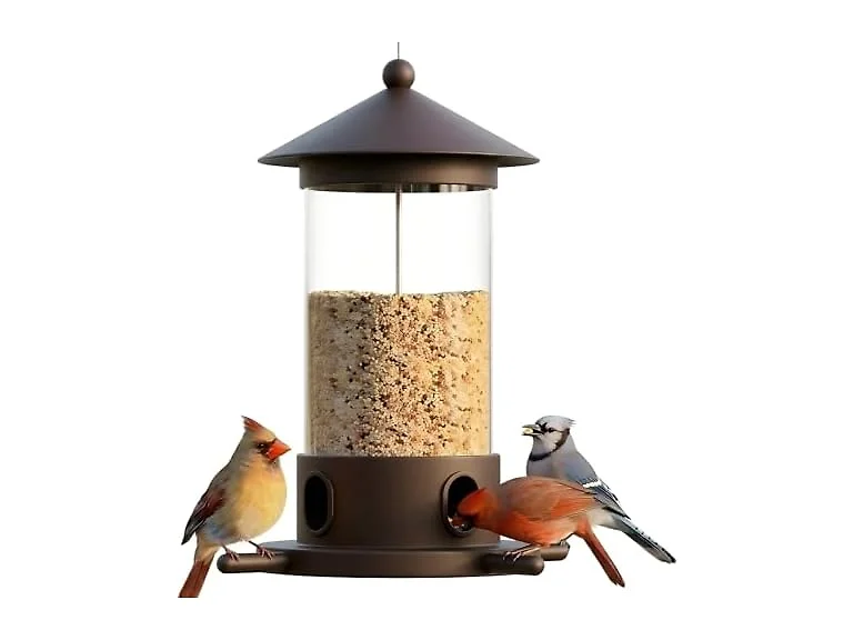 MrCrafts Metal Bird Feeder Hanging Iron