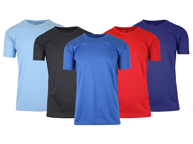 5Pk Mens S/S Performance Active Tee