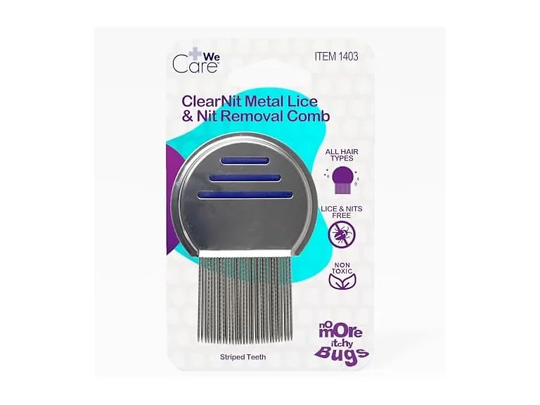 Dynarex WeCare ClearNit Metal Lice and Nit Removal Comb