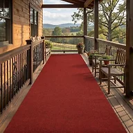 jxgzyy Red Runner Rug 2'11" x 9'10" with Scraper Pile for Outdoor, Garage