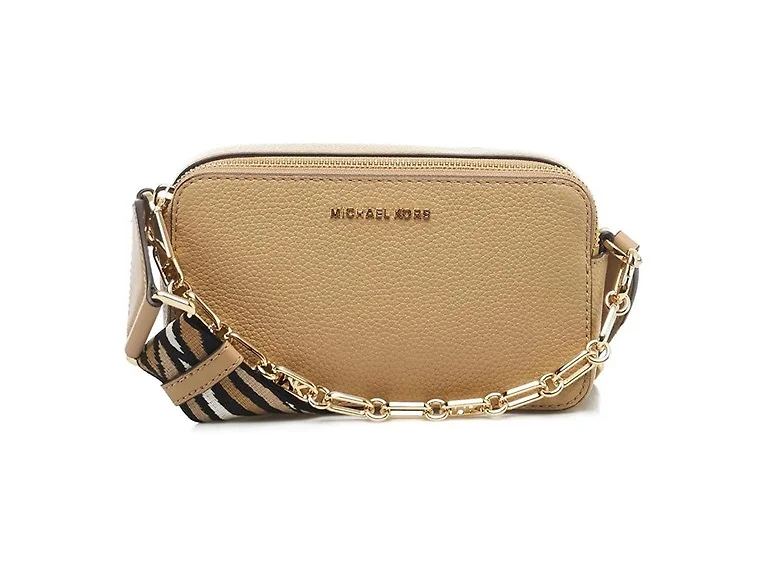 Michael Kors Jet Set Small Double Zip Camera Chain Crossbody