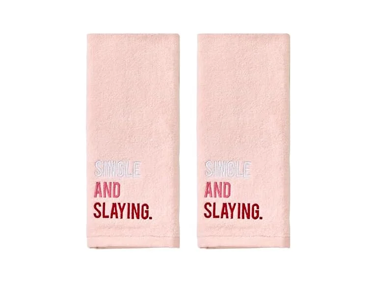 SKL Home Valentine's Day Single and Slaying 100% Cotton